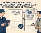 décompte dans un marché public de travaux